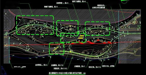 折線曲線交織構(gòu)圖 現(xiàn)代自然和諧共生 濱水商業(yè)旅游景觀帶園林工程設(shè)計(jì)全套施工圖