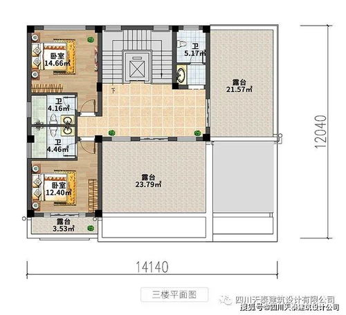 達州楊家三層現代風格別墅定制 設計全套施工圖 鄉村建房全套圖